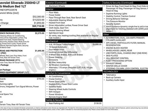 Used 2023 Chevrolet Silverado 2500 LT w/ Convenience Package AWD/4WD image 4