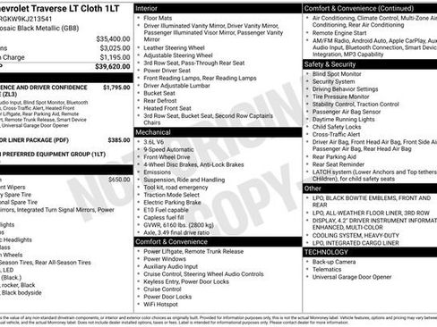 Used 2019 Chevrolet Traverse LT image 34