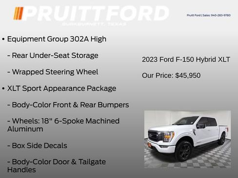 Used 2023 Ford F150 XLT w/ Equipment Group 302A High AWD/4WD image 19