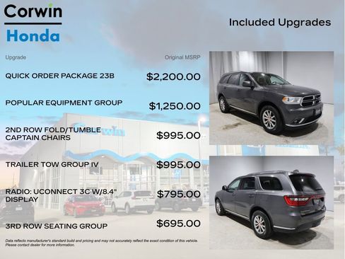 Used 2017 Dodge Durango SXT w/ Quick Order Package 23B image 4