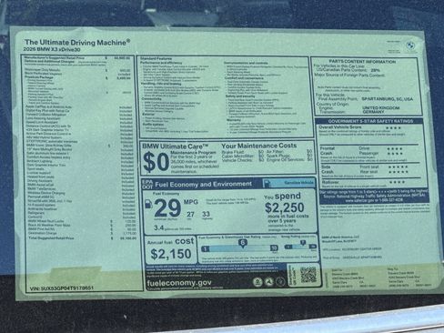 Used 2026 BMW X3 xDrive30 w/ Premium Package image 28