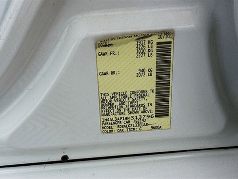 Used 2017 Nissan Altima 2.5 S w/ Power Driver Seat Package image 12