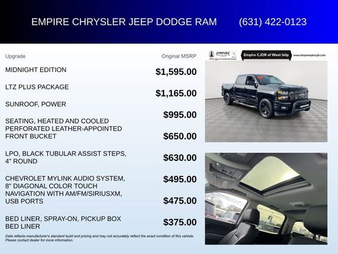 Used 2015 Chevrolet Silverado 1500 LTZ Z71 w/ Midnight Edition image 6