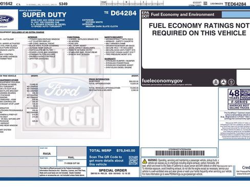 New 2026 Ford F450 XL w/ XL Chrome Package RWD image 2