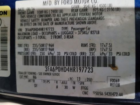 Used 2017 Ford Fusion SE w/ Fusion SE Technology Package image 33