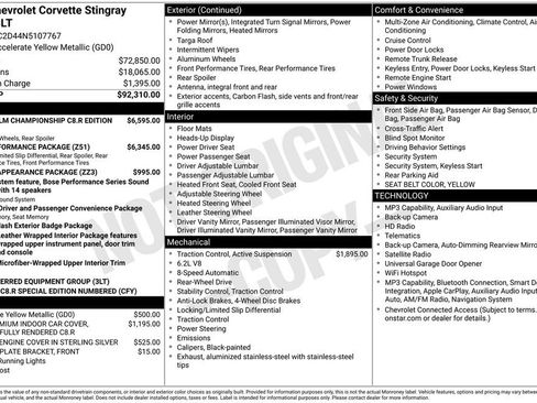 Used 2022 Chevrolet Corvette Stingray Premium Cpe RWD image 2