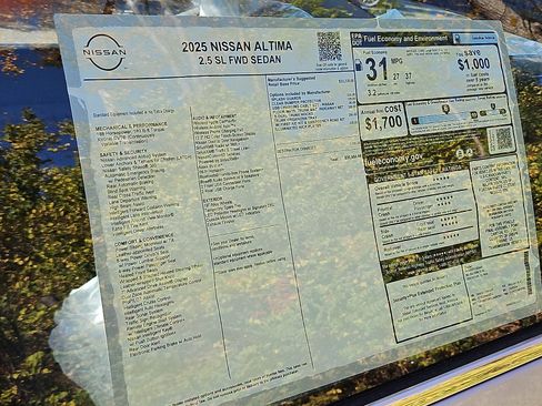 New 2025 Nissan Altima 2.5 SL image 21