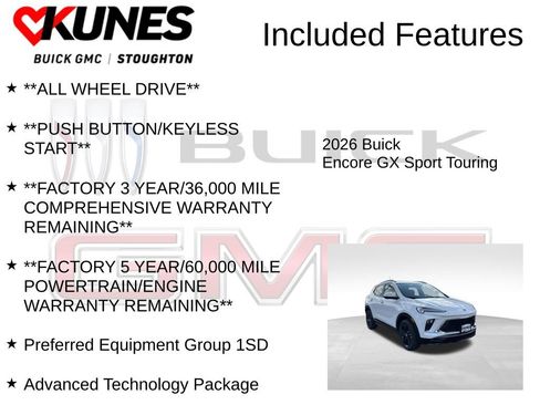 New 2026 Buick Encore GX Sport Touring w/ Advanced Technology Package AWD/4WD image 3