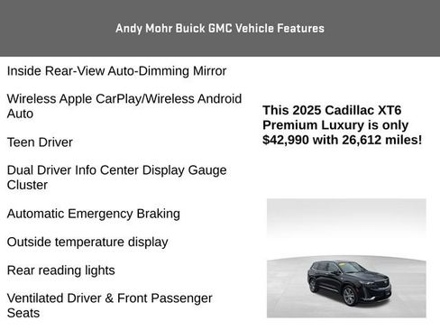 Used 2025 Cadillac XT6 Premium Luxury image 16