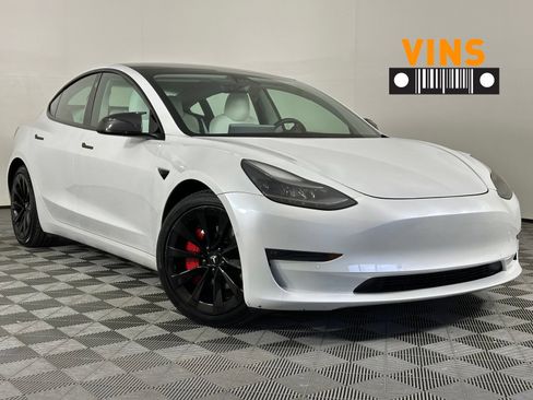Used 2021 Tesla Model 3 Long Range AWD/4WD image 1
