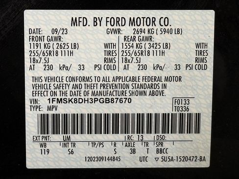Used 2023 Ford Explorer XLT w/ Equipment Group 202A AWD/4WD image 45