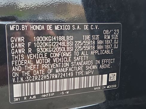 Used 2024 Honda HR-V Sport image 34