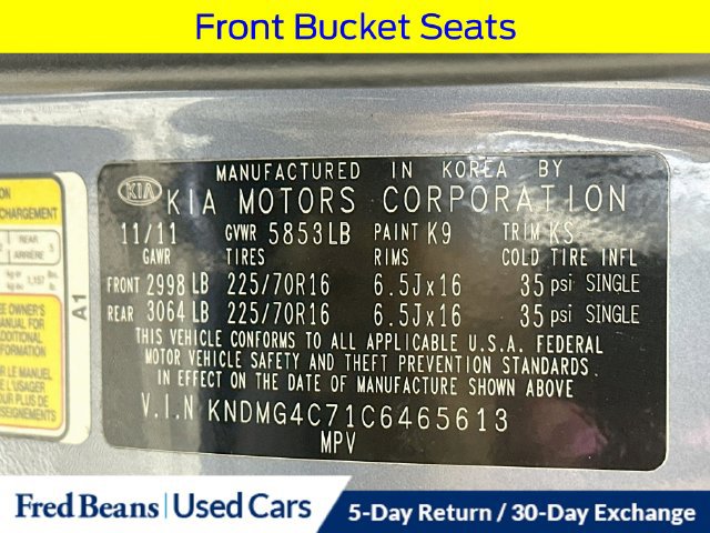 Used 2012 Kia Sedona LX w/ PWR Pkg FWD image 36