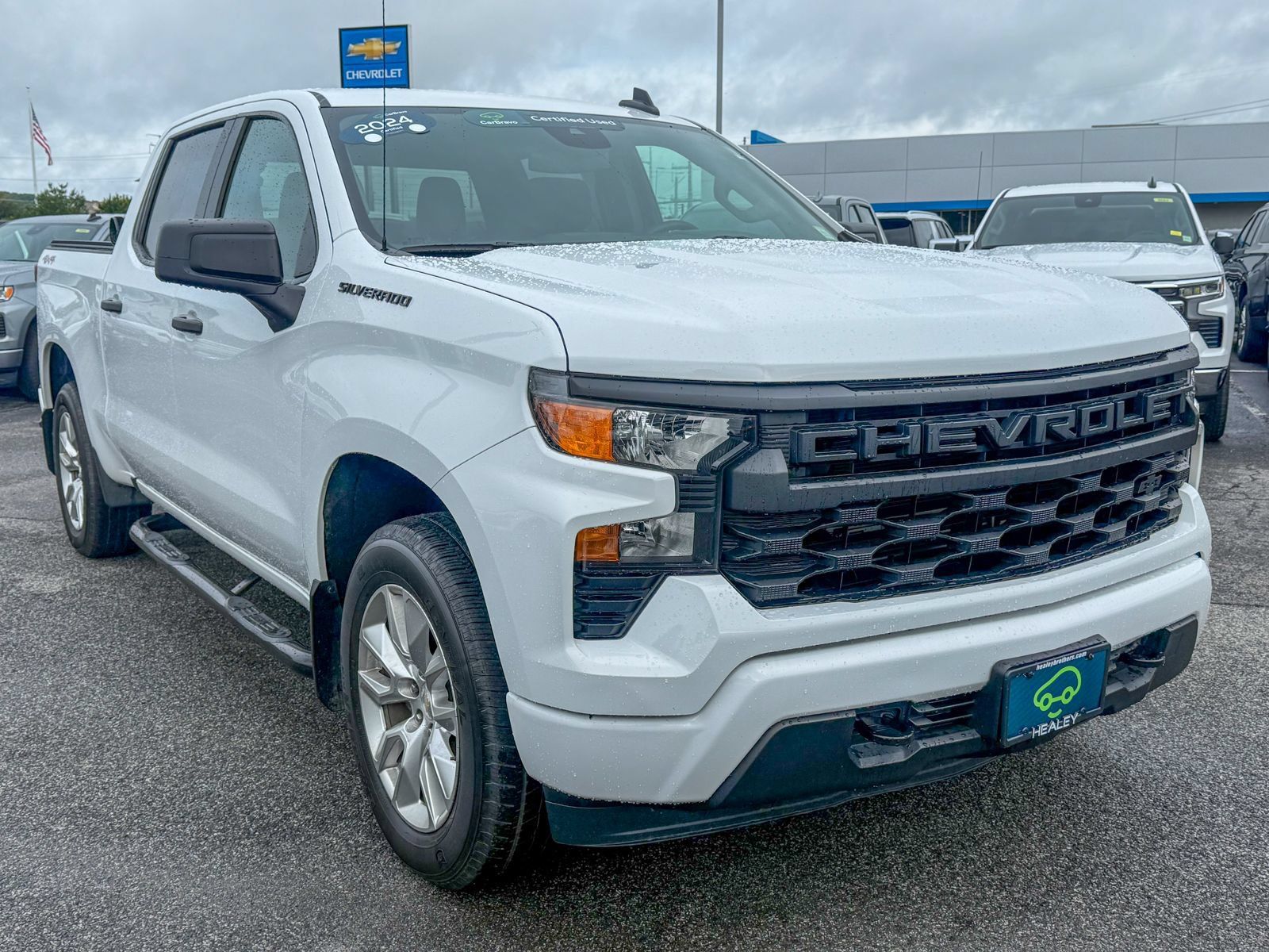 Certified 2024 Chevrolet Silverado 1500 Custom w/ LPO, Dark Essentials Package AWD/4WD image 1