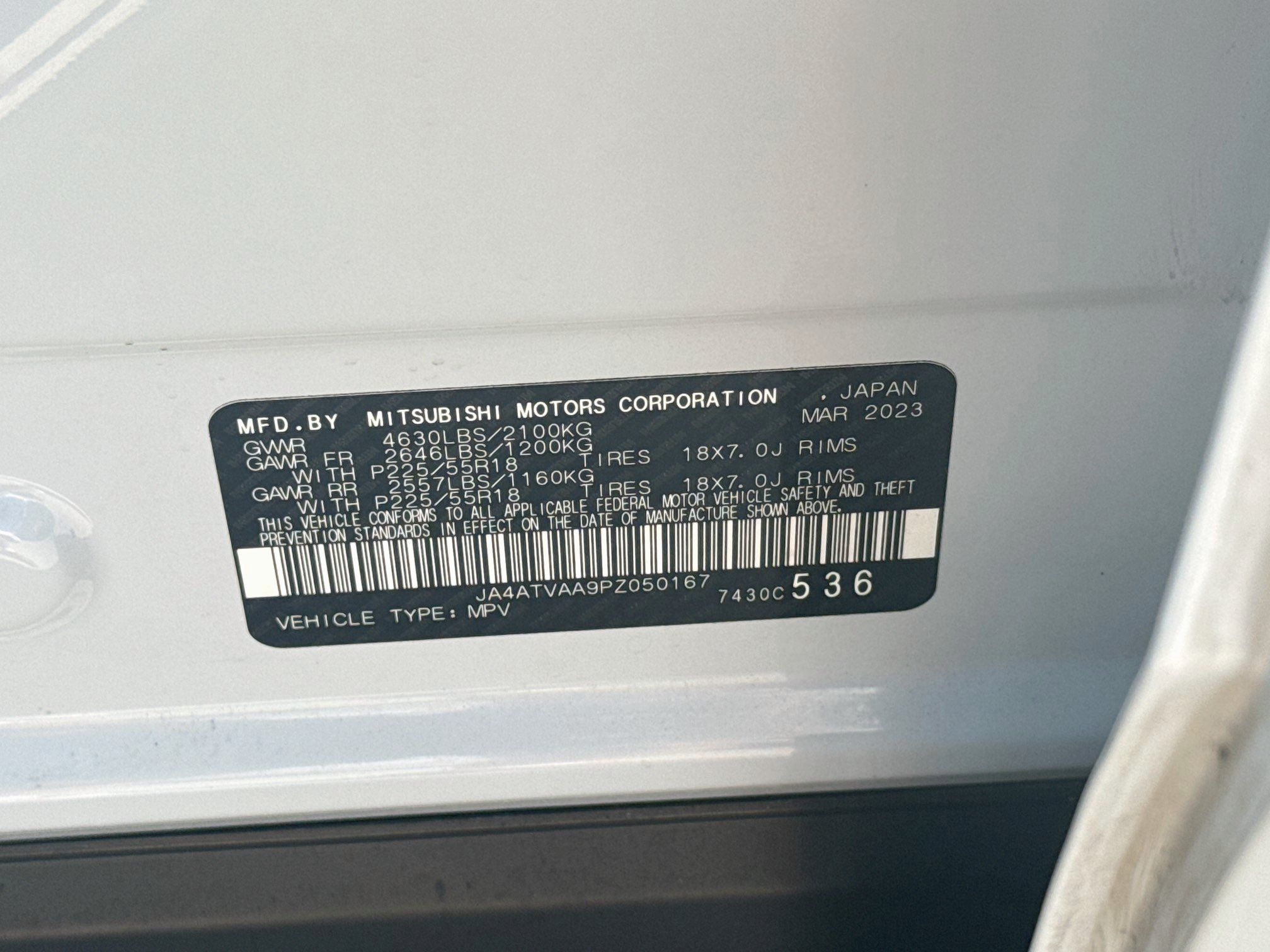 Used 2023 Mitsubishi Eclipse Cross LE AWD/4WD image 36