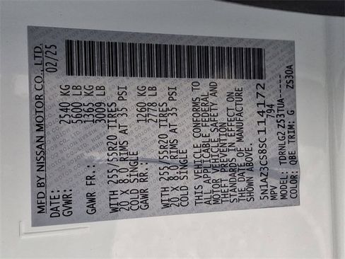 New 2025 Nissan Murano SL image 16