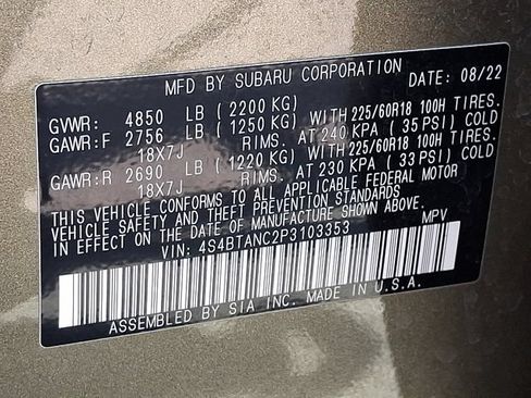 Used 2023 Subaru Outback Limited AWD/4WD image 30