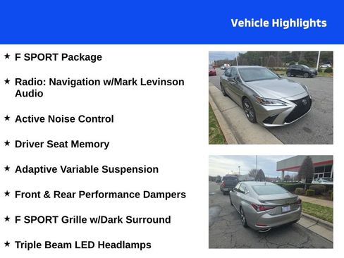 Used 2020 Lexus ES 350 F Sport w/ Accessory Package 2 image 4