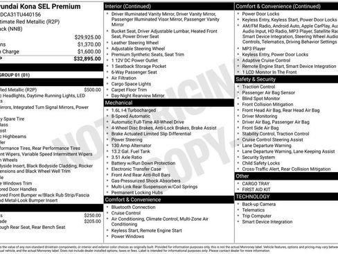 New 2026 Hyundai Kona SEL Premium image 6