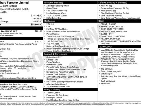 Used 2021 Subaru Forester Limited w/ Popular Package #3 image 44