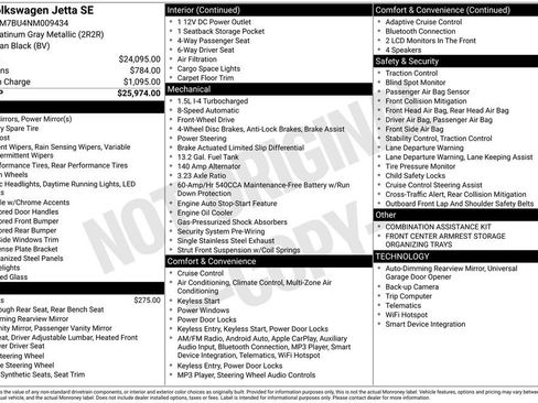 Used 2022 Volkswagen Jetta SE image 9
