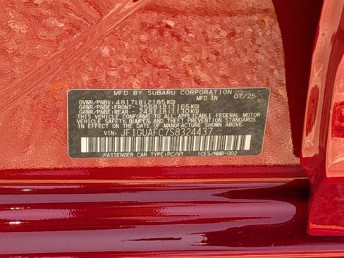 Certified 2025 Subaru Impreza 2.0i Sport AWD/4WD image 37