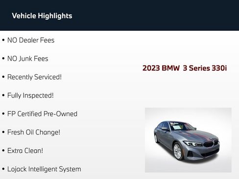Used 2023 BMW 330i Sedan w/ Driving Assistance Package RWD image 3
