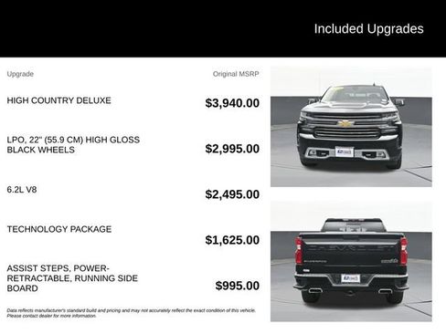 Used 2019 Chevrolet Silverado 1500 High Country w/ Technology Package AWD/4WD image 9