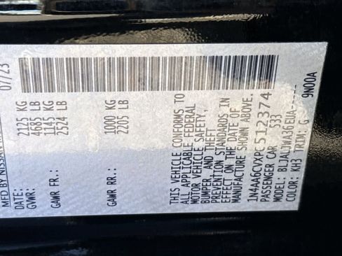 Used 2023 Nissan Maxima SV w/ Floor Mat Group image 31