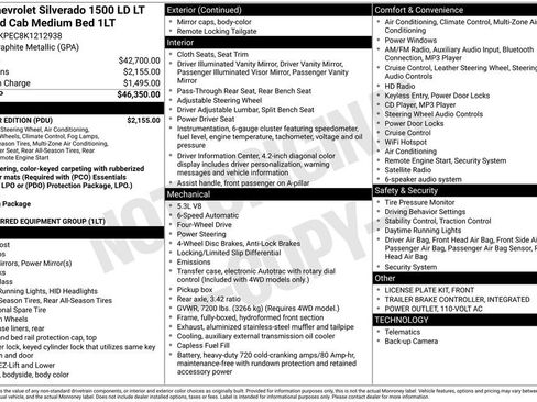 Used 2019 Chevrolet Silverado 1500 LT w/ All Star Edition image 3