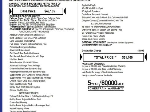 Used 2026 Chrysler Pacifica Limited FWD image 4