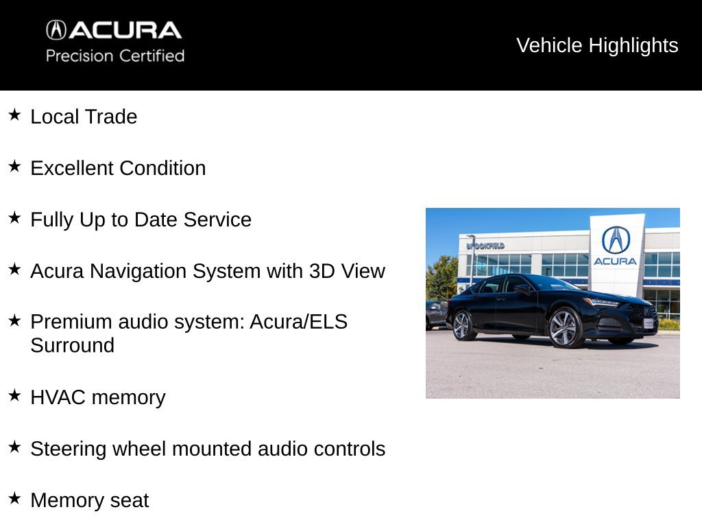 Certified 2024 Acura TLX w/ Technology Package FWD image 5