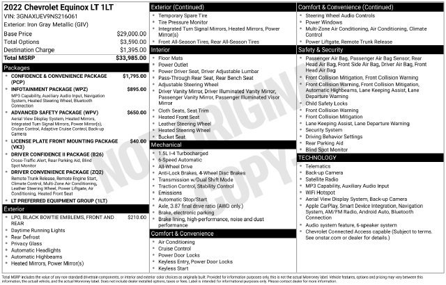 Used 2022 Chevrolet Equinox LT AWD/4WD image 5
