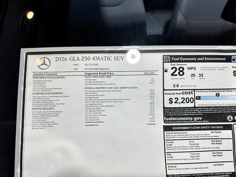 New 2026 Mercedes-Benz GLA 250 4MATIC image 17