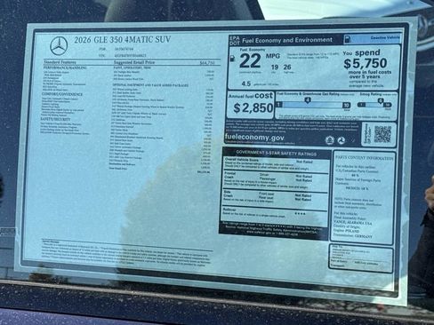 New 2026 Mercedes-Benz GLE 350 GLE 350 image 9