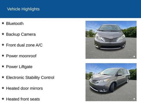 Used 2017 Toyota Sienna XLE FWD image 2