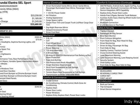 Certified 2025 Hyundai Elantra Sport FWD image 49