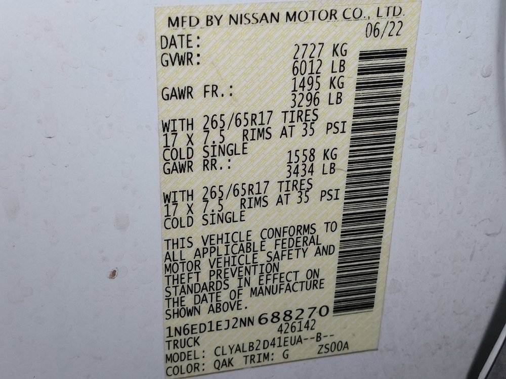 Used 2022 Nissan Frontier SV RWD image 33