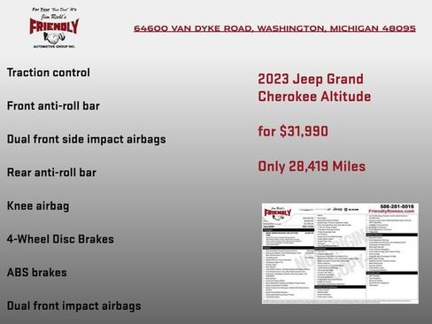 Used 2023 Jeep Grand Cherokee Altitude AWD/4WD image 7