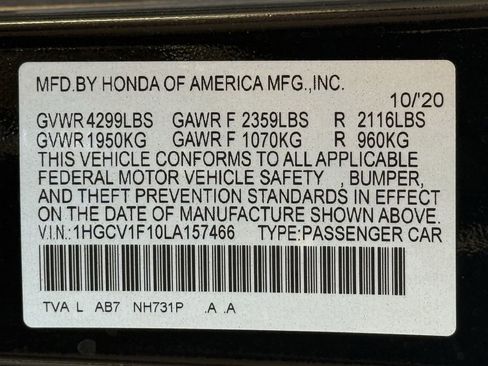 Used 2020 Honda Accord LX image 25