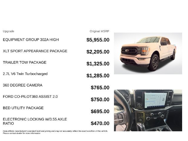 Used 2023 Ford F150 XLT w/ Equipment Group 302A High AWD/4WD image 3