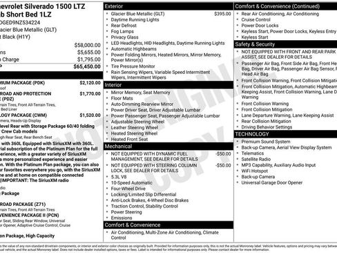 Used 2022 Chevrolet Silverado 1500 LTZ w/ LTZ Premium Package AWD/4WD image 12