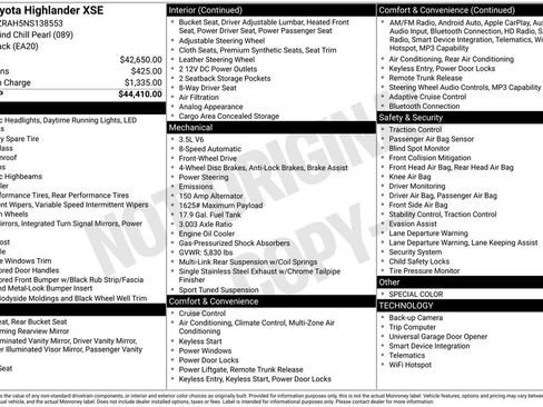 Used 2022 Toyota Highlander XSE FWD image 7