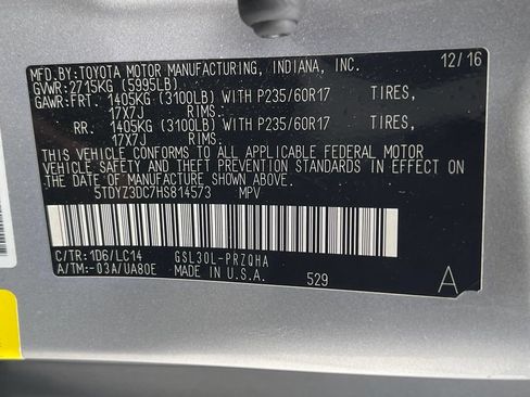 Used 2017 Toyota Sienna XLE w/ XLE Navigation Package FWD image 13