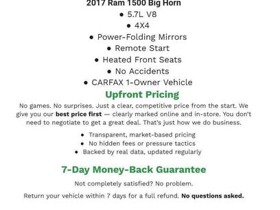 Used 2017 RAM 1500 Big Horn