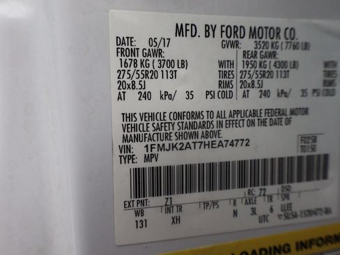 Used 2017 Ford Expedition EL Limited AWD/4WD image 48