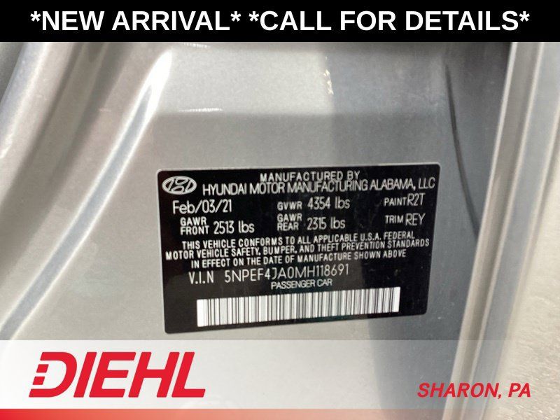 Used 2021 Hyundai Sonata SEL w/ Convenience Package FWD image 9