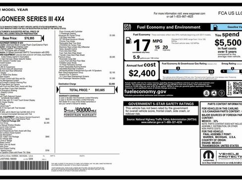 Used 2022 Jeep Wagoneer Series III w/ Premium Group I image 4