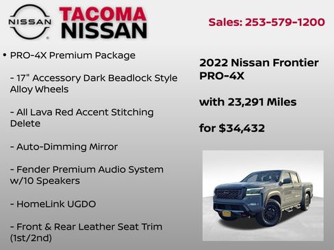 Used 2022 Nissan Frontier PRO-4X w/ Pro-4X Premium Package image 18