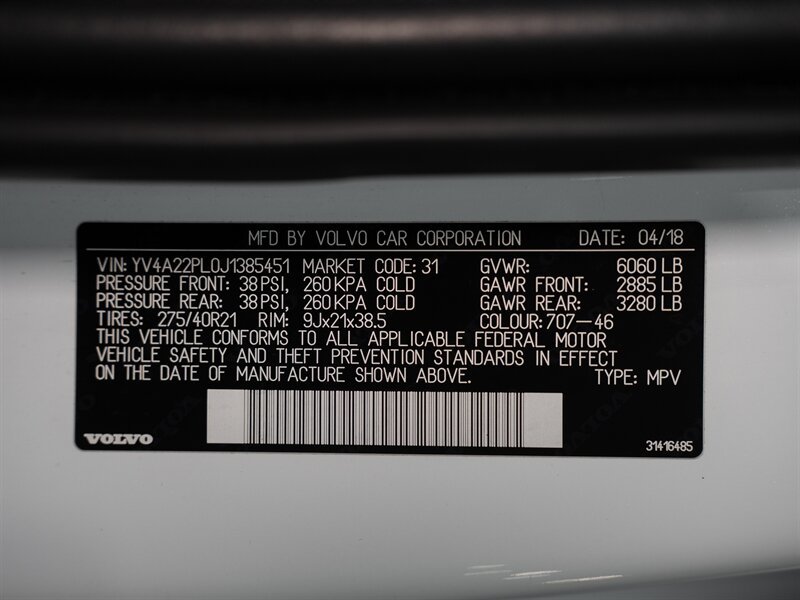 Used 2018 Volvo XC90 T6 Inscription AWD/4WD image 32